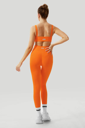 V Waist Legging Threaded Spaghetti Strap Sport Suit