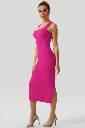 Thread Seamless Slit Dress