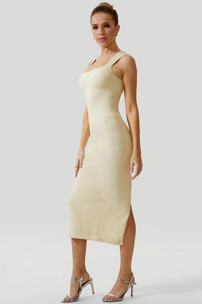 Thread Seamless Slit Dress