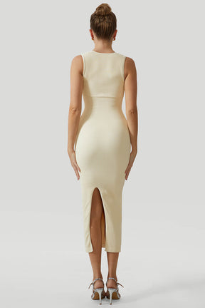 Thread Seamless Slit Dress