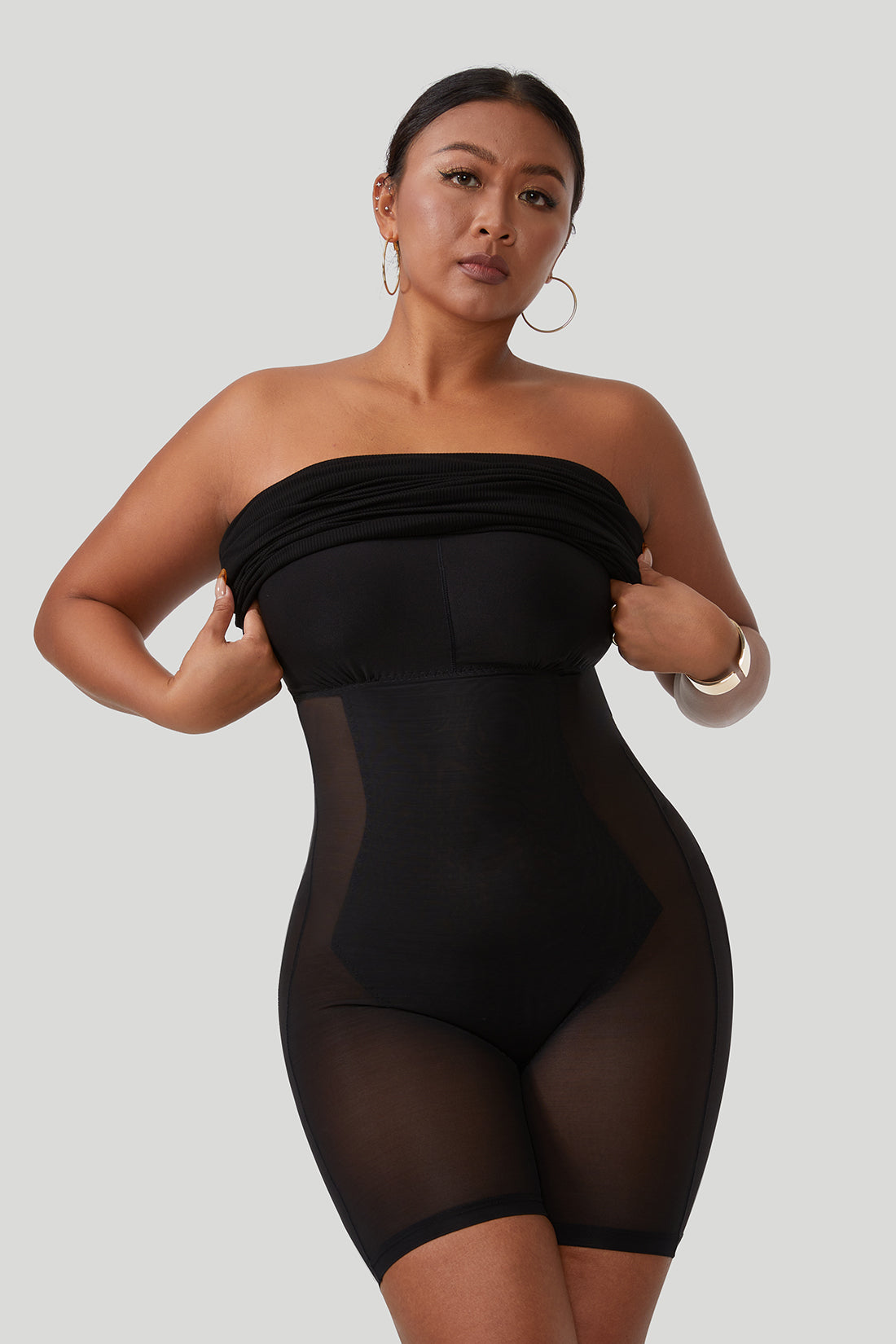 Strapless Maxi Dress With Built-In Shapewear