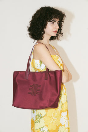 Sac Fourre-tout en Nylon Cathy - Bordeaux rouge