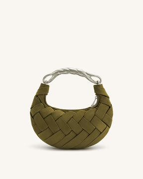 Sac tissé Orla - Olive foncé