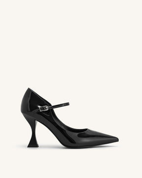 Thalina Escarpins en Cuir Verni - Noir