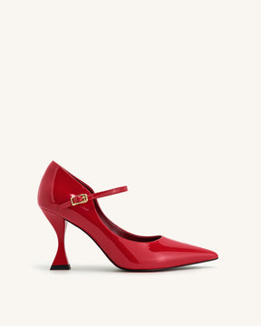 Thalina Escarpins en Cuir Verni - Rouge