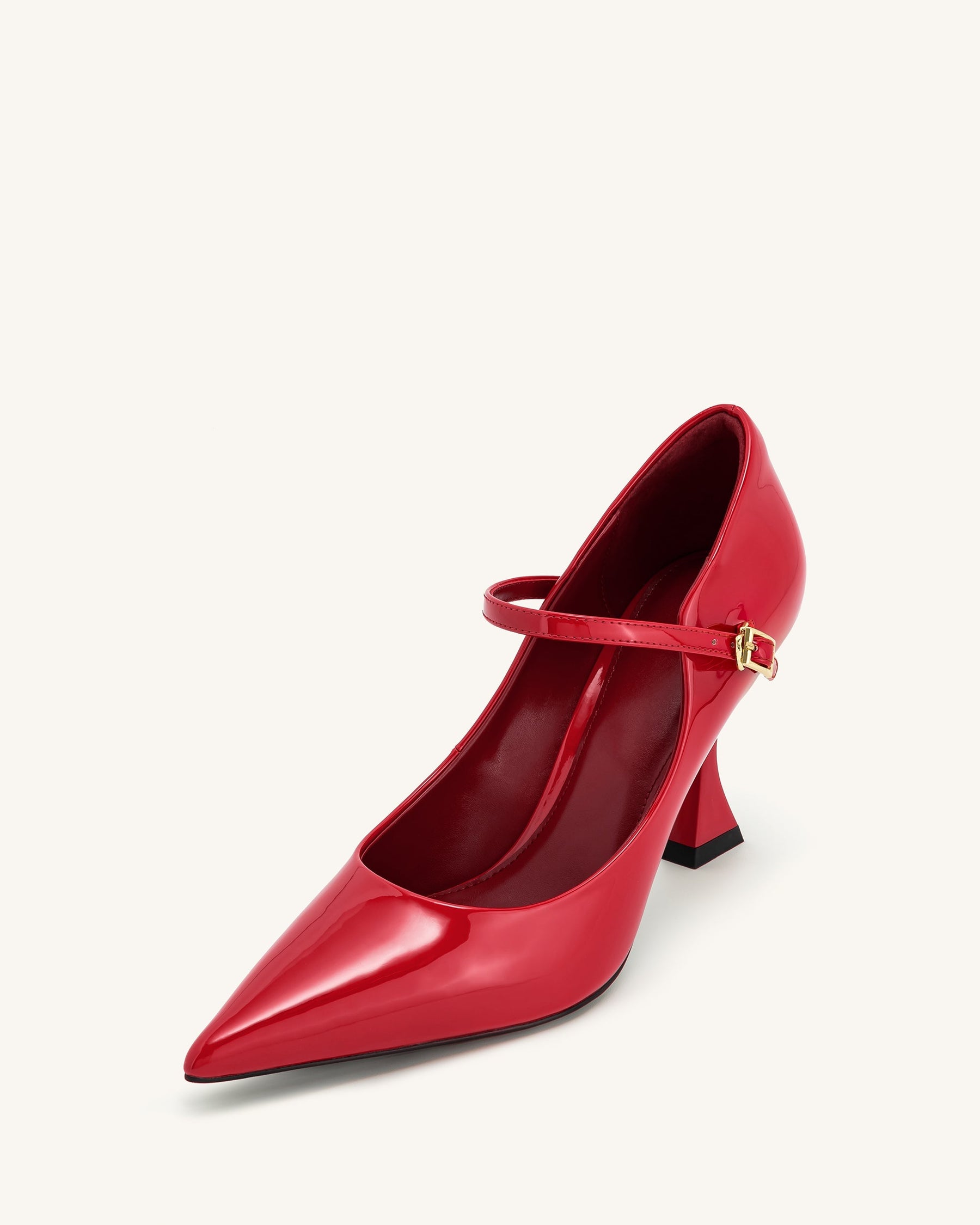 Thalina Escarpins en Cuir Verni - Rouge