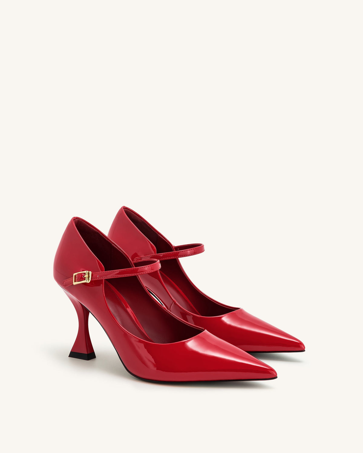 Thalina Escarpins en Cuir Verni - Rouge