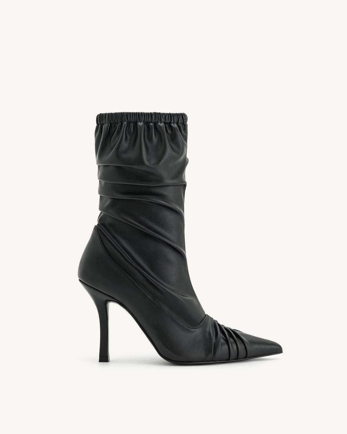 Bottines en cuir avec détails à panneaux Joanne - Noir