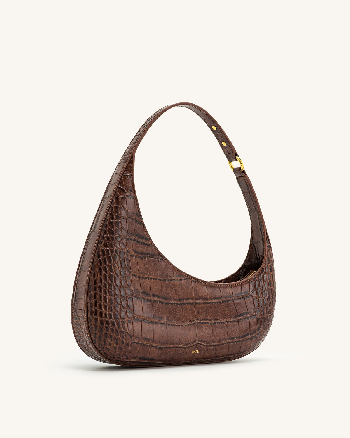 Sac à bandoulière Harlee - Croco Marron