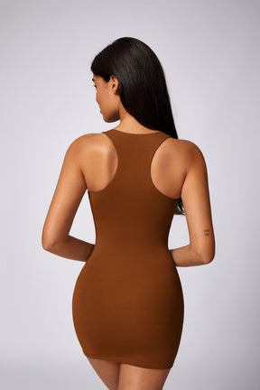 Ribbed Midi Bodycon Dress