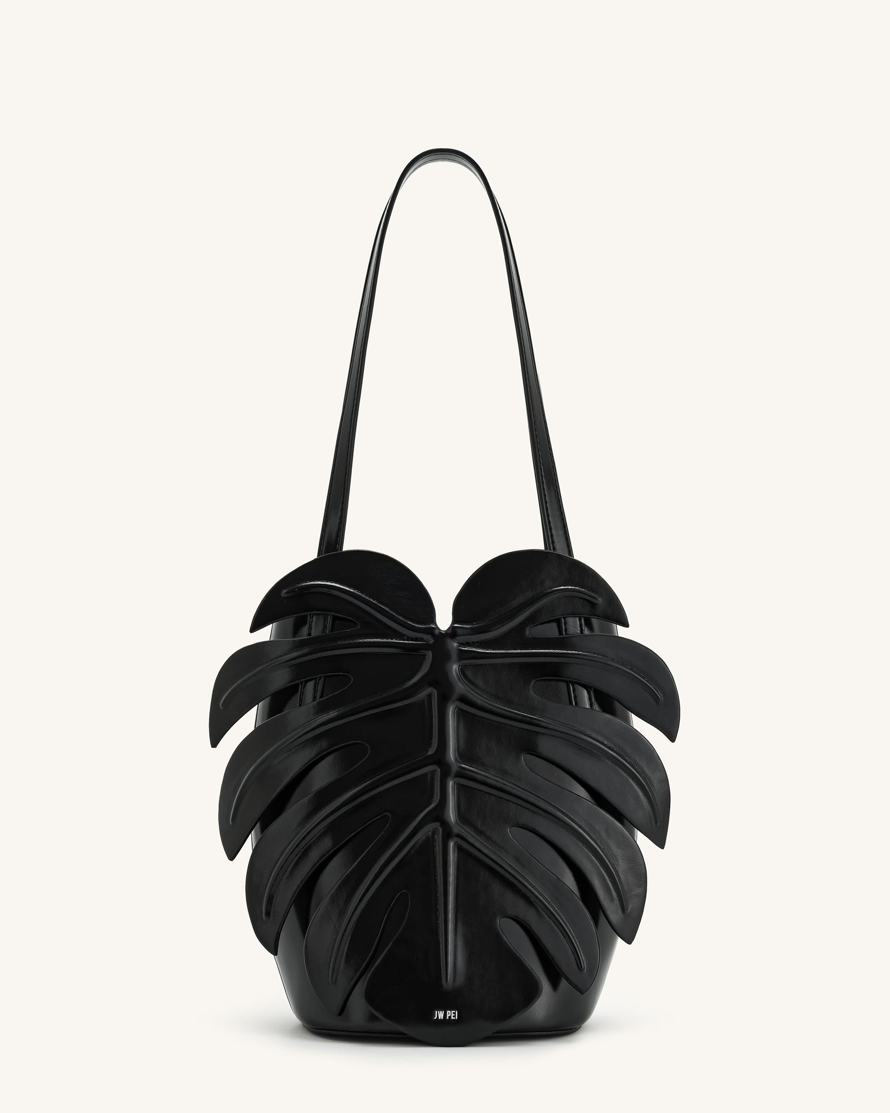 Sac à bandoulière forme feuille Cecelia - Noir