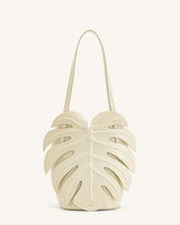 Sac à bandoulière forme feuille Cecelia - Blanc