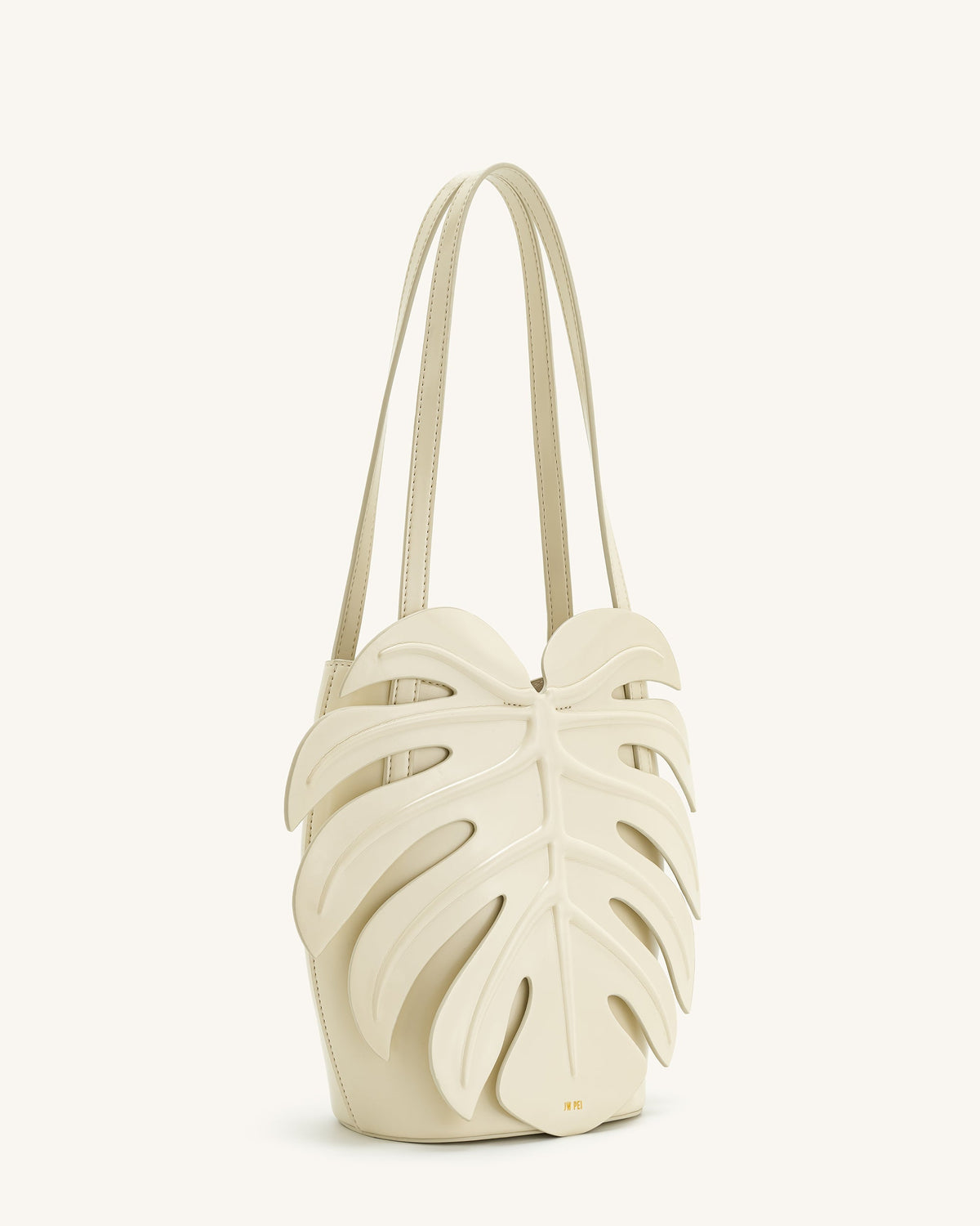 Sac à bandoulière forme feuille Cecelia - Blanc