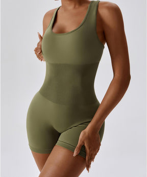 Butt Lifting Tummy Control Sleeveless Seamless Romper