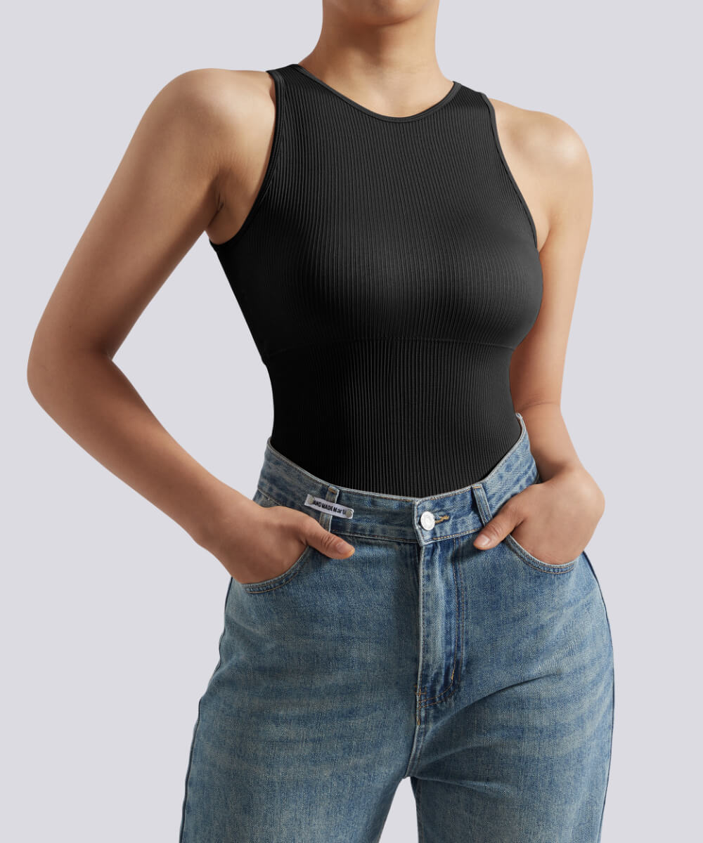 Daily Solid Seamless Bodysuit