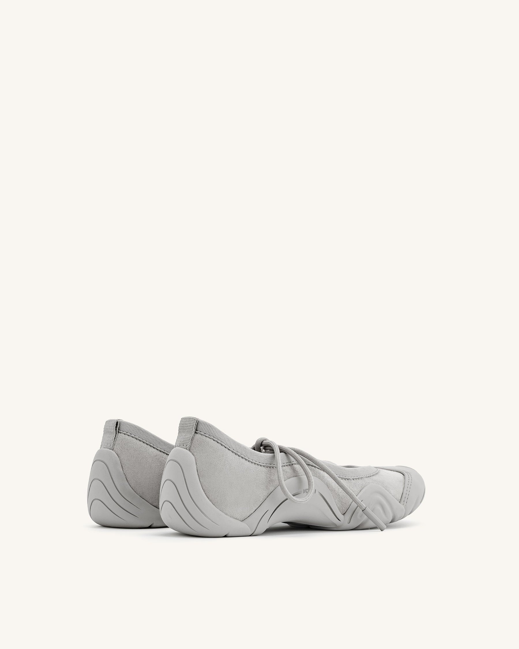 Baskets Ballerines à Lacets Caitlin - Gris