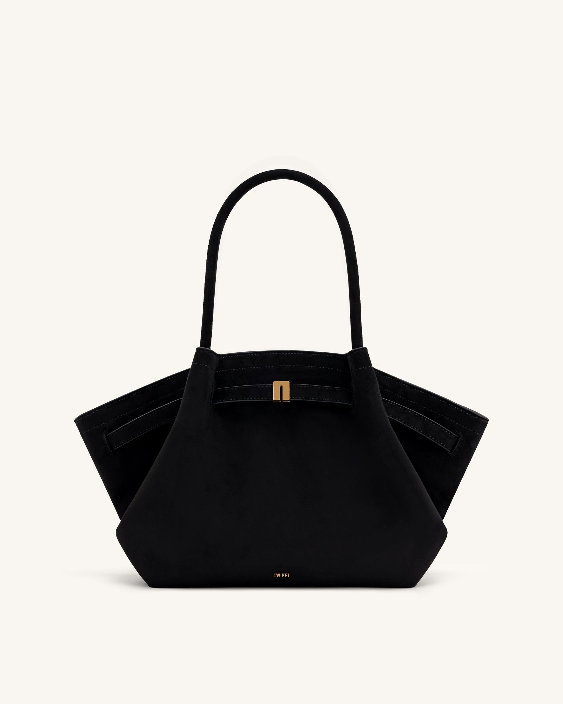 Sac fourre-tout moyen en similicuir suédé Hana - Noir