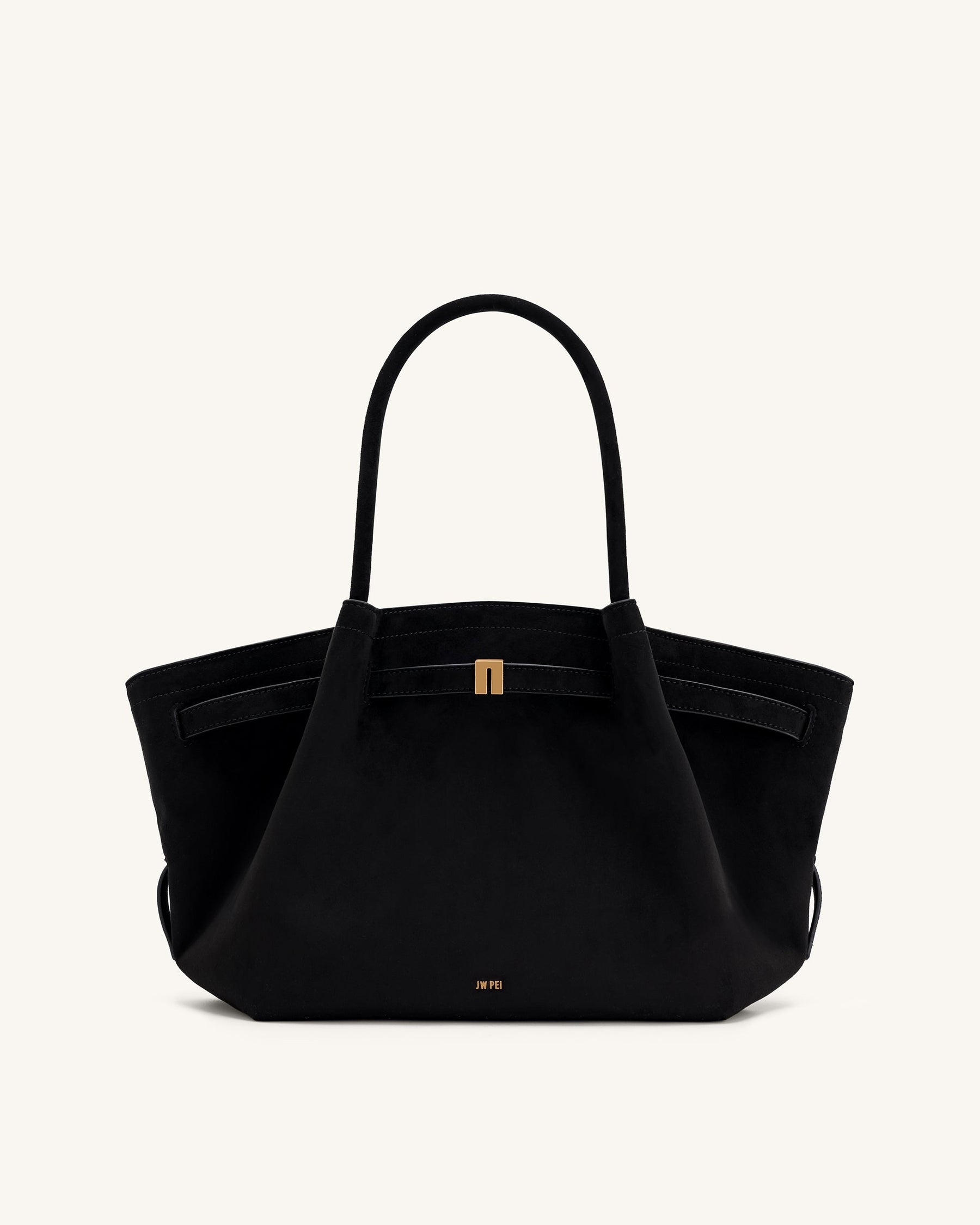 Sac fourre-tout moyen en similicuir suédé Hana - Noir