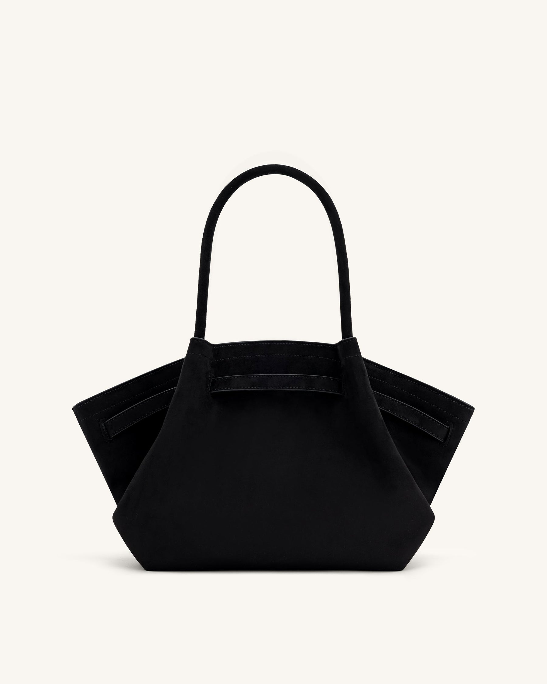 Sac fourre-tout moyen en similicuir suédé Hana - Noir