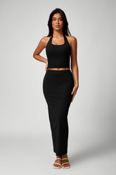 Halter Neck Casual Two-Piece Dress