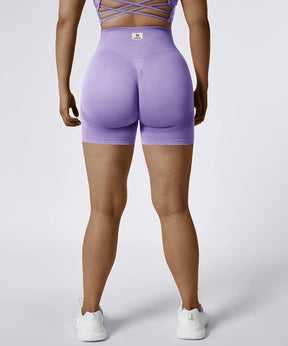 Solid Color High Waist Butt Lift Seamless Short