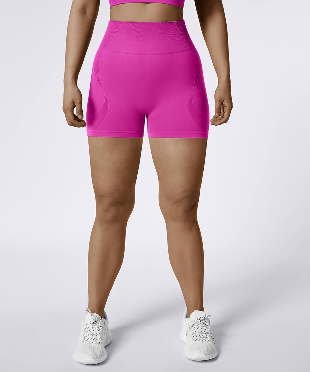 Solid Color High Waist Butt Lift Seamless Short