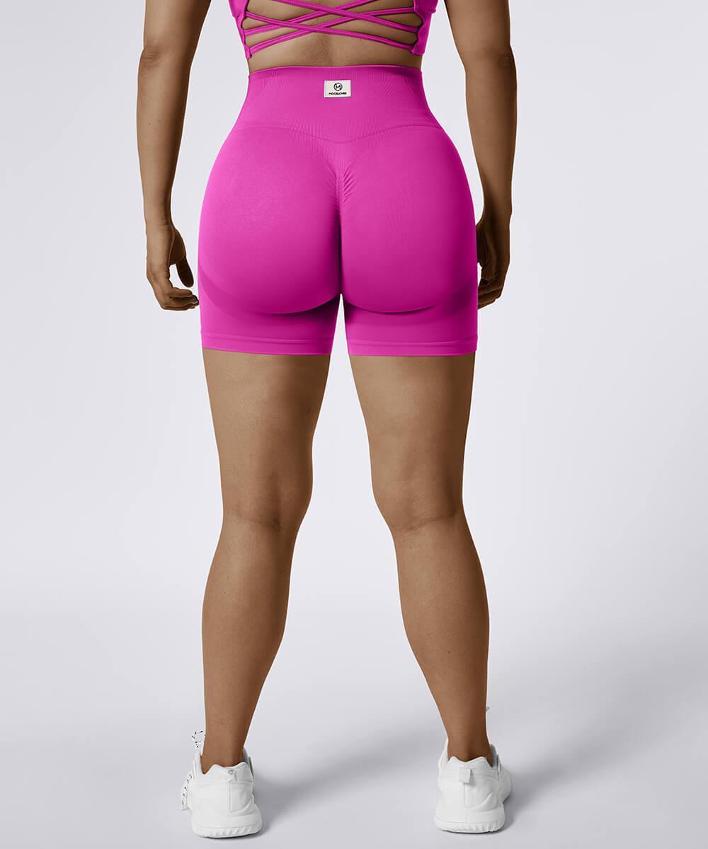 Solid Color High Waist Butt Lift Seamless Short