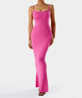 Spaghetti Strap Dress With Built in Shapewear