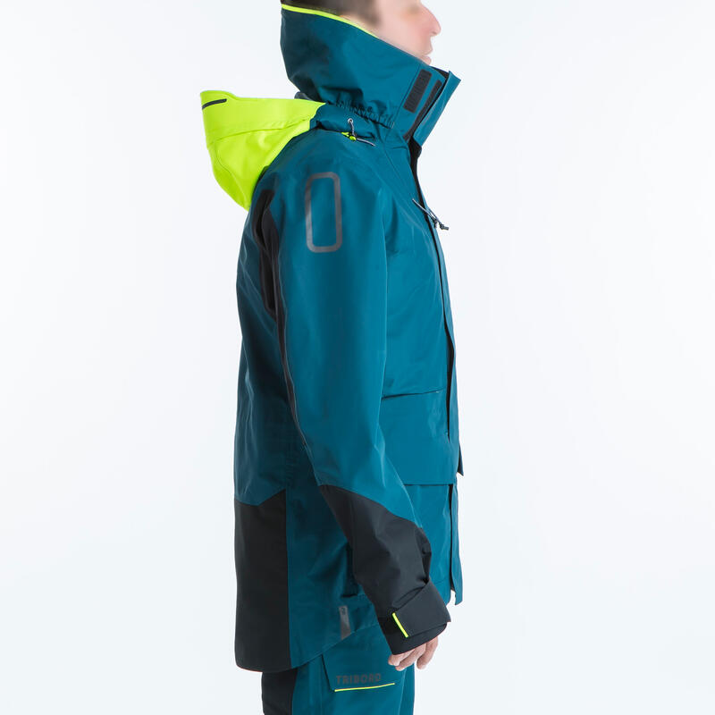 Veste de quart de voile offshore 900 homme pétrole