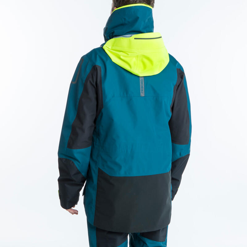 Veste de quart de voile offshore 900 homme pétrole