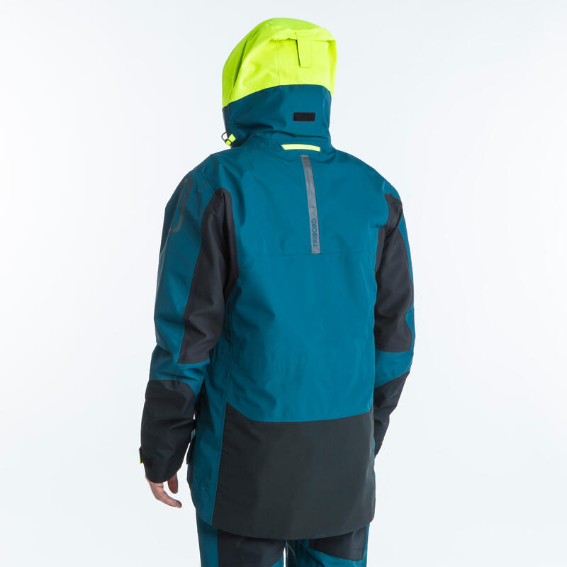 Veste de quart de voile offshore 900 homme pétrole